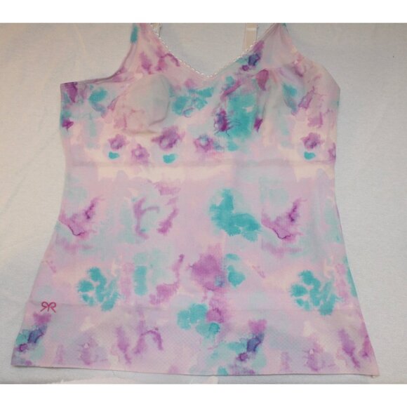 Ruby Ribbon Heritage Cami Style 1798 Tie Dye Shapewear Tank Size 34 Pastel - Picture 3 of 9
